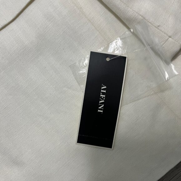 Alfani Mens Dinner Jacket Blazer Size Medium NWT White Wedding Season NWT - Picture 3 of 11